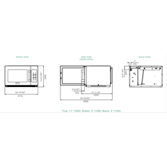 Midea Heavy Duty Commercial Microwave Oven (1834G1A)