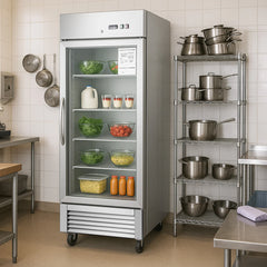 Chery Industrial 27"W Merchandiser Refrigerator Commercial Display Glass Door Refrigerator (N818P191850S)