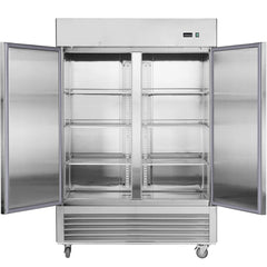 Chery Industrial 54"W Commercial Refrigerator 42 cu. ft. 2 Solid Door Reach-In Refrigerator (N818P191849S)