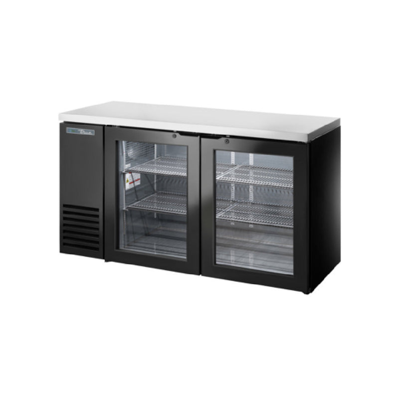 True Refrigeration 60 Inch Back Bar Cooler Two-section (TBB24-60-2G-Z1-SFT-B-1)