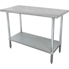 Advance Tabco 430 Stainless Steel Table, 72 x 30", Adjustable Undershelf, 16 Gauge (WBB580050)