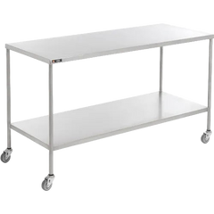 Aero Manufacturing Stainless Steel Mobile Instrument Table, 60 x 24", Lower Shelf (WB987210)