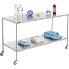 Aero Manufacturing Stainless Steel Mobile Instrument Table, 60 x 24", Lower Shelf (WB987210)