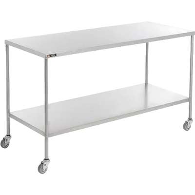Aero Manufacturing Stainless Steel Mobile Instrument Table, 72 x 24