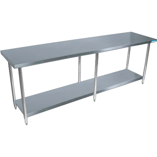 BK Resources 430 Stainless Steel Table, 96 x 30