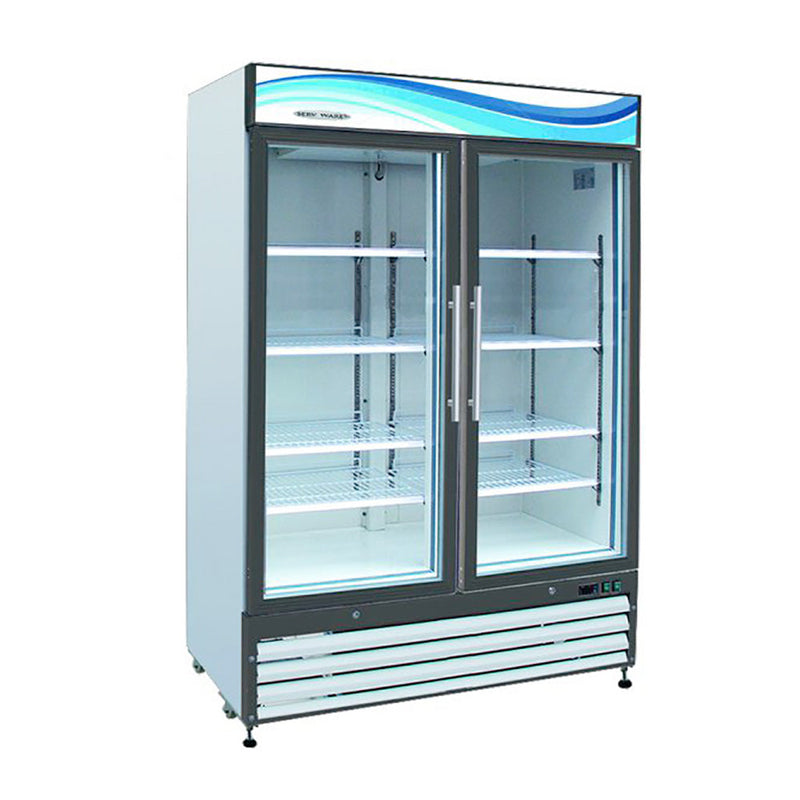Serv-Ware 49 cu. ft. Glass Hinged Double Door Refrigerator (GR48-HC)