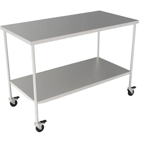 John Boos® Stainless Steel Mobile Instrument Table, 60 x 24