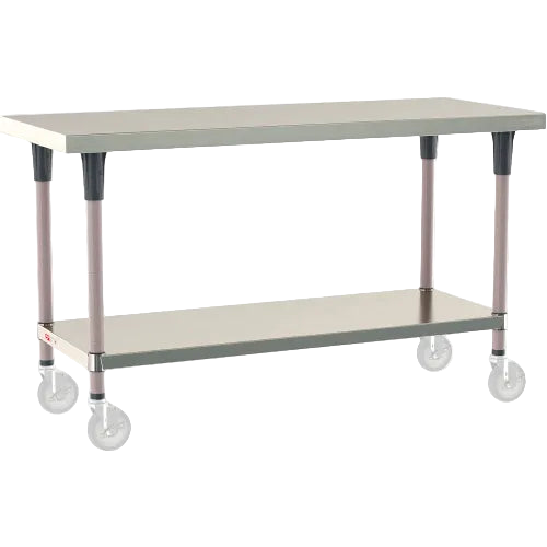 Metro® TableWorx 304 Stainless Steel Mobile-Ready Table, 60 x 24
