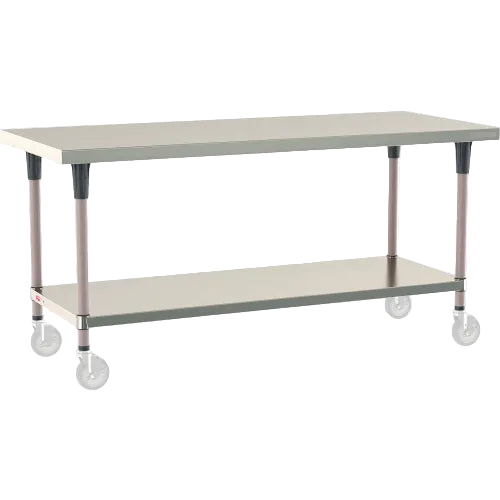 Metro® TableWorx 304 Stainless Steel Mobile-Ready Table, 72 x 30