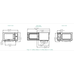 Midea Light Duty Commercial Microwave Oven (1025F1A)