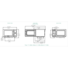 Midea Light Duty Commercial Microwave Oven (1025F0A)
