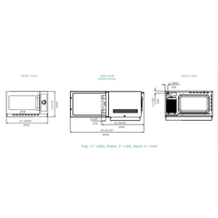 Midea Medium Duty Commercial Microwave Oven (1034N0A)