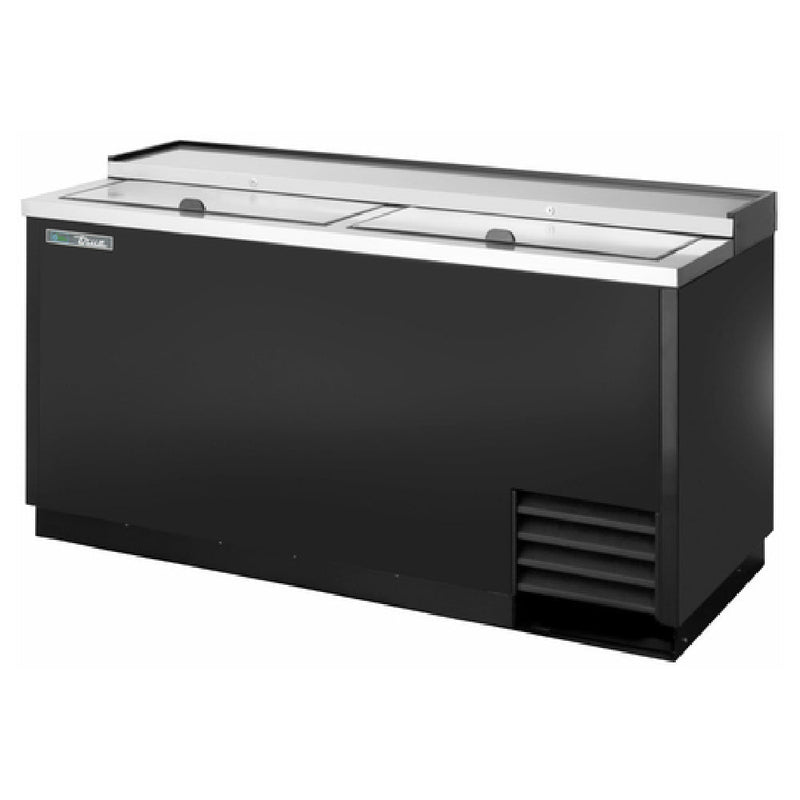 True Refrigeration 65 Inch Bottle Cooler Flat Top with Stainless Steel Countertop and Adjustable Bin Dividers (TD-65-24-HC)