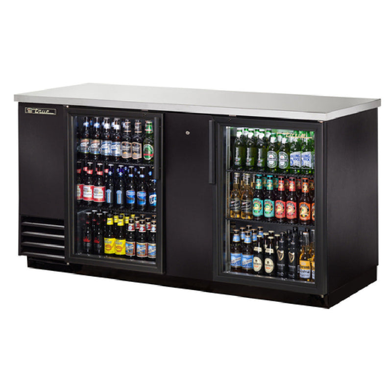 True Refrigeration 69 Inch Back Bar Cooler with Glass Doors (TBB-3G-HC-LD)
