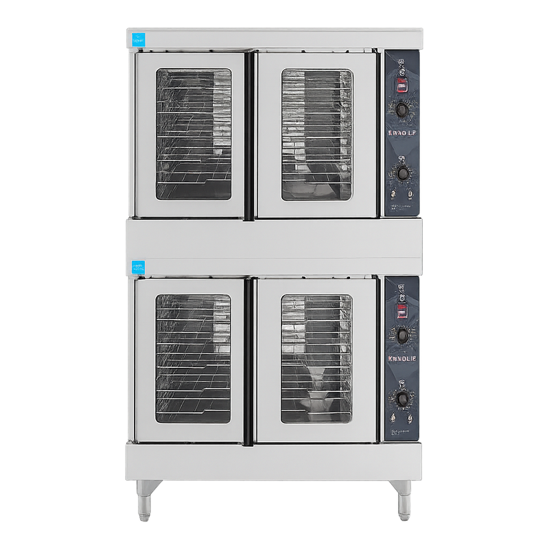 Wolf WC44GD-21D3 Double Deck Full Size Liquid Propane Convection Oven - 100,000 BTU